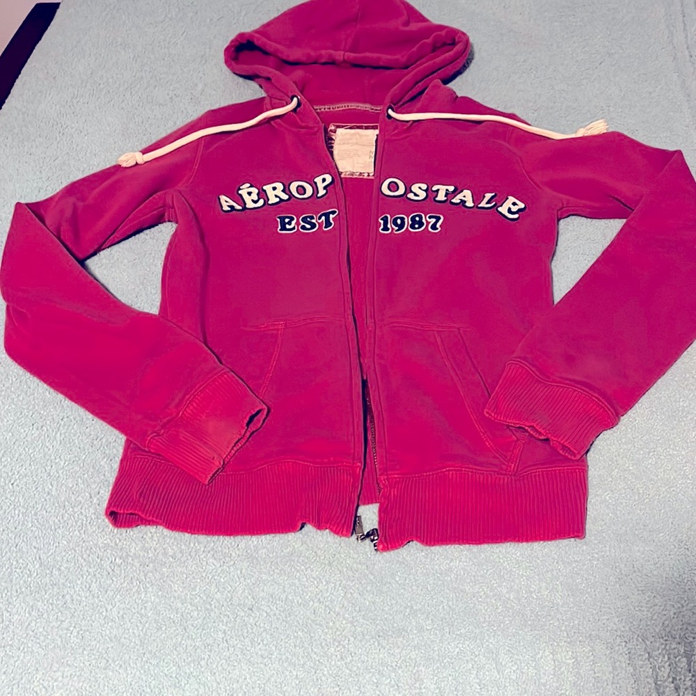 Aeropostale Pink Long Sleeve Hoodie